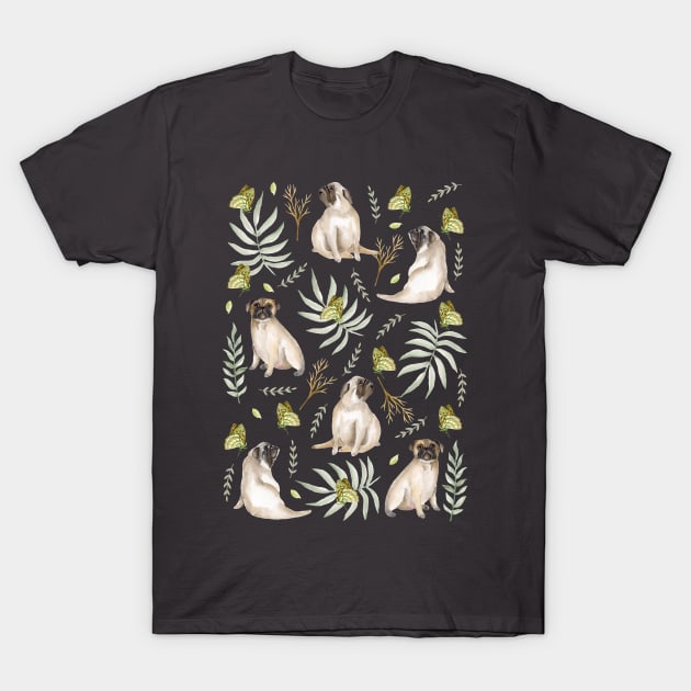 Cute pugs T-Shirt by JuliaBadeeva